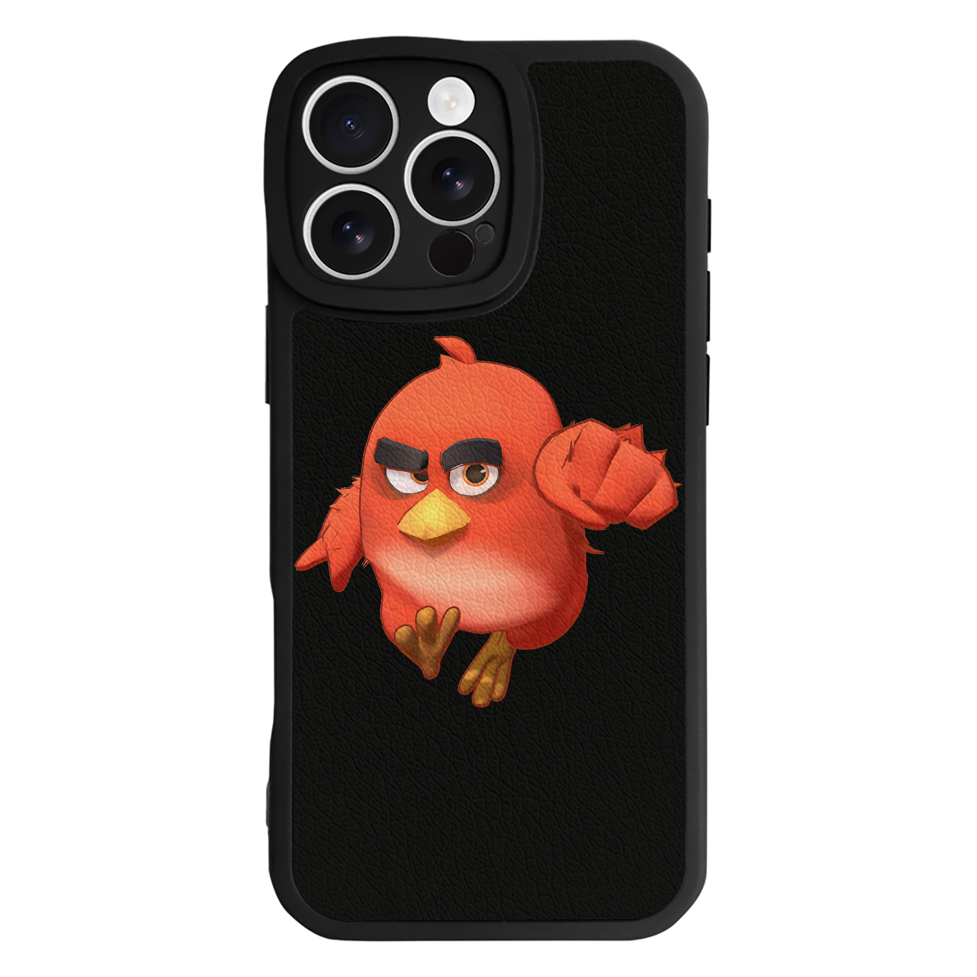 （画像用） Angry Birds アングリーバード 【iPhone 16シリーズ対応】シリコンスマホケース（レザー調） 材質：シリコン